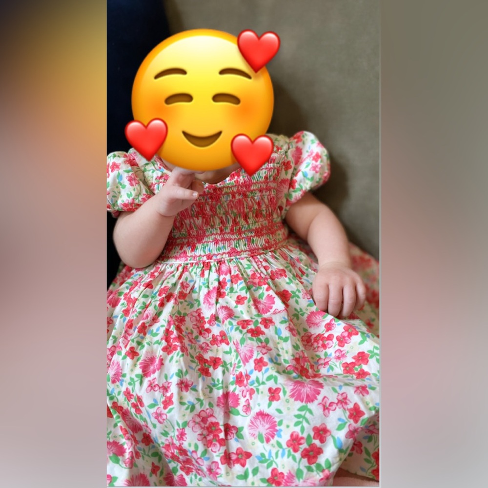 Ralph Lauren Smocked Floral Dress